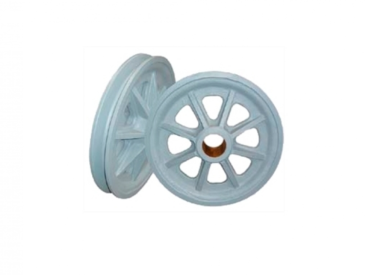 Steel wire rope pulleys